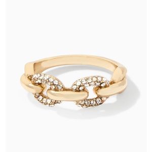 Stella & Dot Frozen Chain Ring Size 8